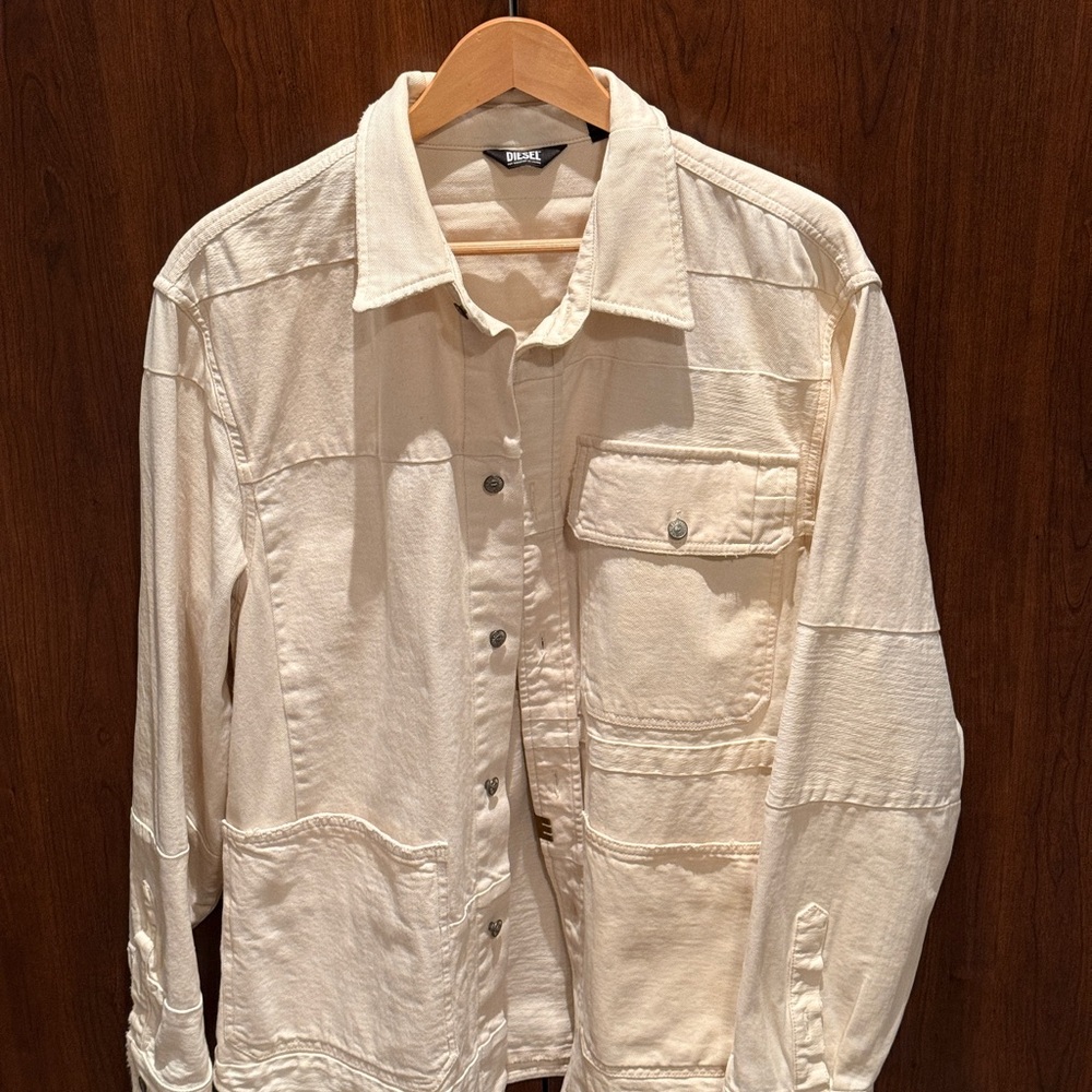 Diesel Men's Off-White Jean Jacket